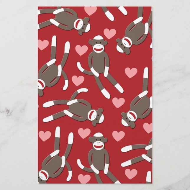 Sock Monkey Hearts (Voorkant)