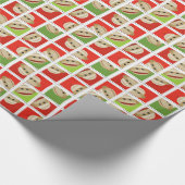 Sock Monkey Holiday Wrapping Paper Cadeaupapier (Hoek)