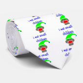 Sock Monkey "I EAT KLEINE KINDEREN" Stropdas (Opgerold)