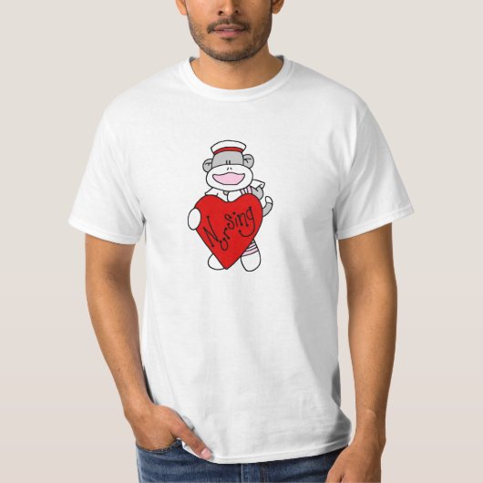 Sock Monkey I Love Nursing T-shirts and Gifts (Voorkant)