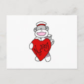 Sock Monkey I Love Nursing T-shirts and Gifts Briefkaart (Voorkant)