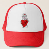 Sock Monkey I Love Nursing T-shirts and Gifts Trucker Pet (Voorkant)