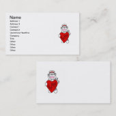 Sock Monkey I Love Nursing T-shirts and Gifts Visitekaartje (Voorkant / Achterkant)