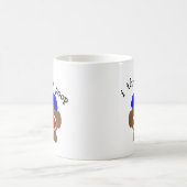 Sock Monkey "I THROW POOP" Koffiemok (Center)