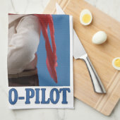 Sock Monkey is mijn co-piloot Theedoek (Quarter Fold)