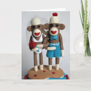 Sock Monkey Island Weddenschap Card Kaart
