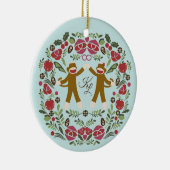 Sock Monkey Joy Ornament (Rechts)