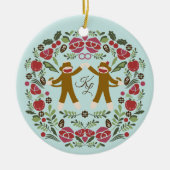 Sock Monkey Joy Ornament (Voorkant)