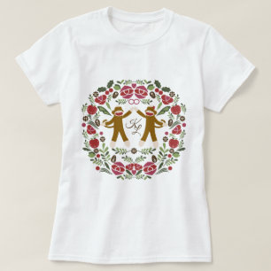 Sock Monkey Joy T-shirt
