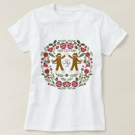 Sock Monkey Joy T-shirt (Design voorkant)