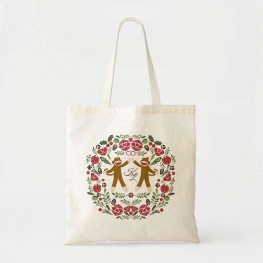 Sock Monkey Joy Tote Bag (Voorkant)