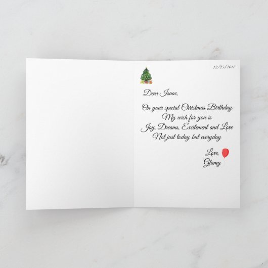 Sock Monkey kerstfeestdag kaart voor kinderen (Binnen)