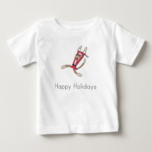 sock monkey kerstpyjama (Voorkant)