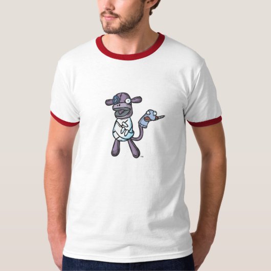 Sock Monkey Knife 2 T-shirt (Voorkant)