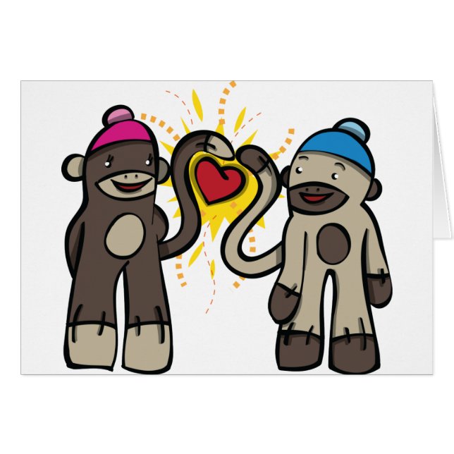 Sock Monkey Love (Voorkant Horizontaal)