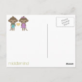 Sock Monkey Love Briefkaart (Achterkant)