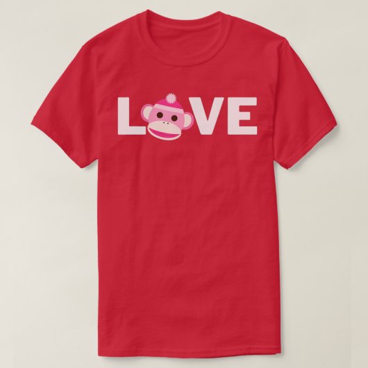 Sock Monkey Love Gift voor Sock Monkey Fans - 1 T-shirt (Design voorkant)