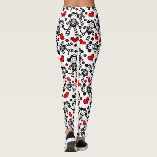 Sock Monkey Love Leggings (Achterkant)