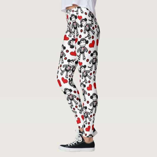 Sock Monkey Love Leggings (Links)