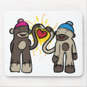 Sock Monkey Love Muismat (Voorkant)
