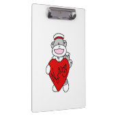 Sock Monkey Love Nursing Klembord (Rechts)
