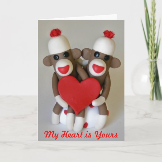 Sock Monkey Lovers Kaart (Voorkant)