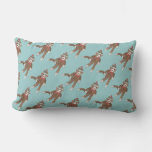 Sock Monkey Lumbar Pillow Kussen