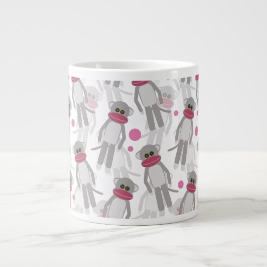 Sock Monkey Madness Grote Koffiekop (Voorkant)
