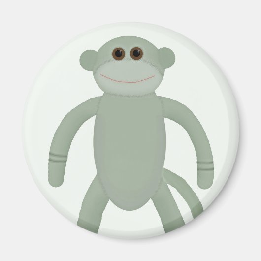 Sock Monkey Magneet (Voorkant)