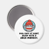 Sock Monkey Magneet (Voorkant / Achterkant)