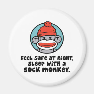 Sock Monkey Magneet