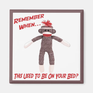 Sock Monkey Magnet