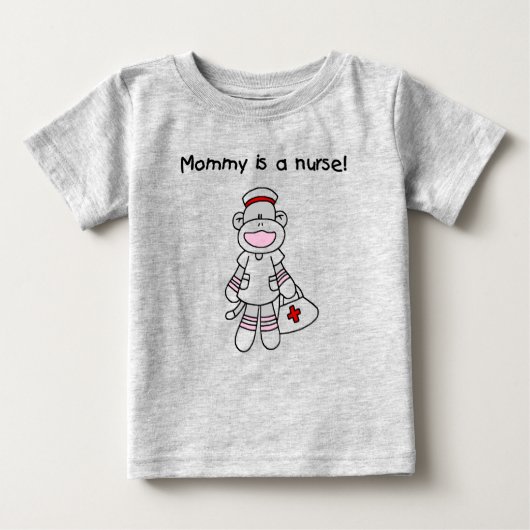 Sock Monkey Mama Nurse T-shirts en geschenken (Voorkant)
