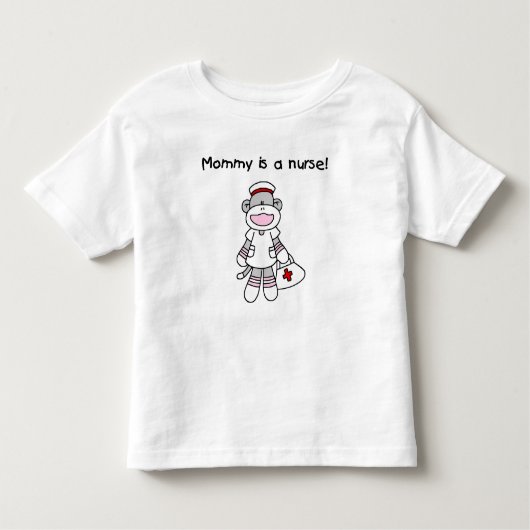 Sock Monkey Mama Nurse T-shirts en geschenken (Voorkant)