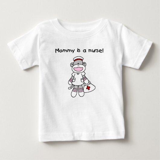 Sock Monkey Mama Nurse T-shirts en geschenken (Voorkant)