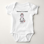 Sock Monkey Mama Nurse T-shirts en geschenken (Voorkant)