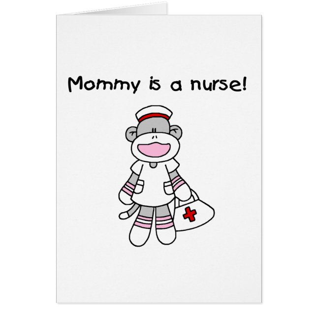 Sock Monkey Mama Nurse T-shirts en geschenken (Voorkant)