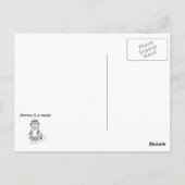 Sock Monkey Mama Nurse T-shirts en geschenken Briefkaart (Achterkant)