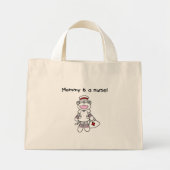 Sock Monkey Mama Nurse T-shirts en geschenken Mini Tote Bag (Voorkant)