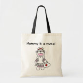 Sock Monkey Mama Nurse T-shirts en geschenken Tote Bag (Voorkant)