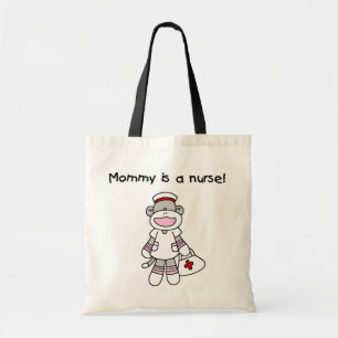 Sock Monkey Mama Nurse T-shirts en geschenken Tote Bag