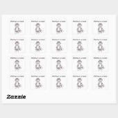 Sock Monkey Mama Nurse T-shirts en geschenken Vierkante Sticker (Vel)