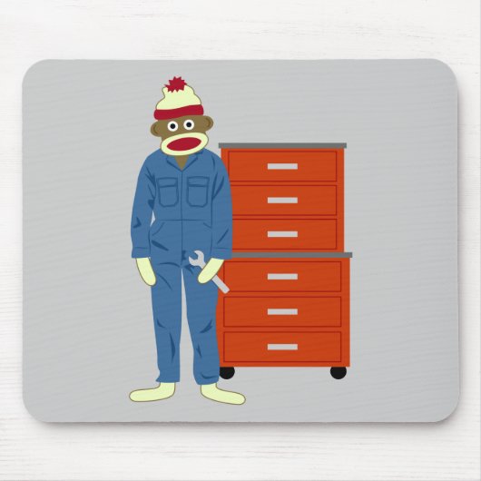 Sock Monkey-mechanisme Muismat (Voorkant)