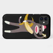 Sock Monkey met Banana Swords Case-Mate iPhone Case (Achterkant (horizontaal))