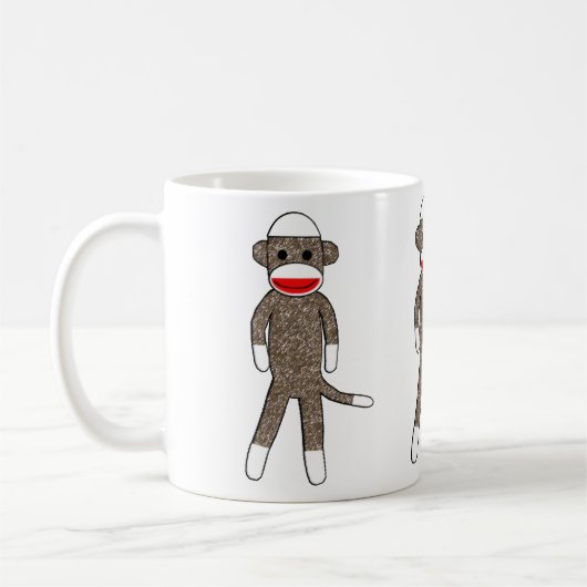 Sock Monkey-Mok Koffiemok (Links)