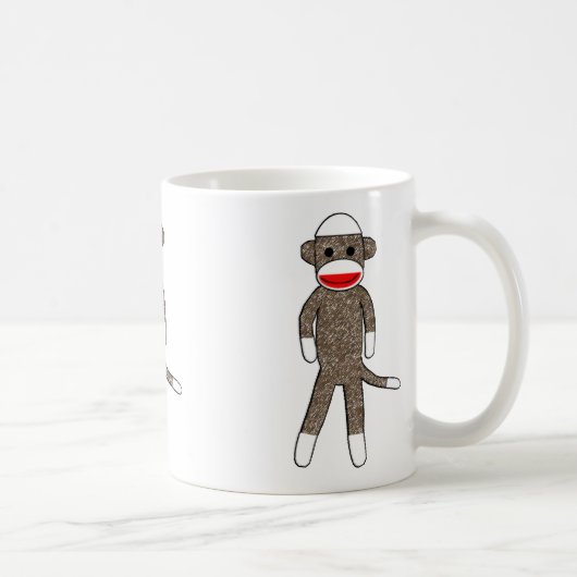 Sock Monkey-Mok Koffiemok (Rechts)