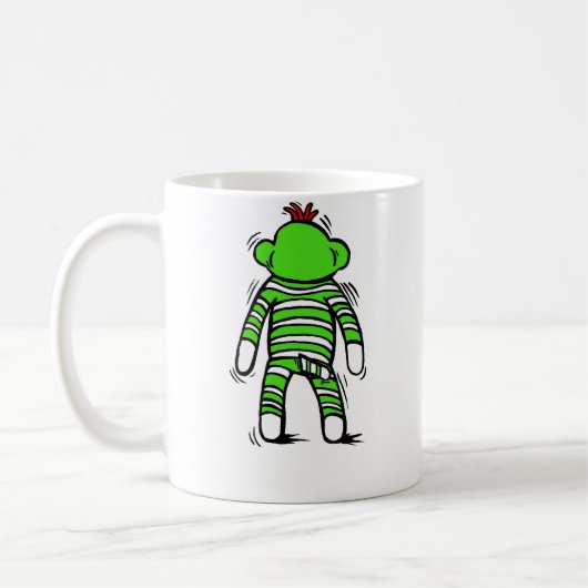 Sock Monkey-Mok Koffiemok (Links)