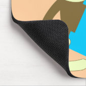 Sock Monkey Monogram Boy K Muismat (Hoek)