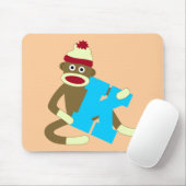Sock Monkey Monogram Boy K Muismat (Met muis)