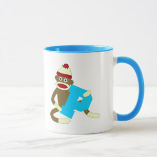Sock Monkey Monogram Boy P Mok